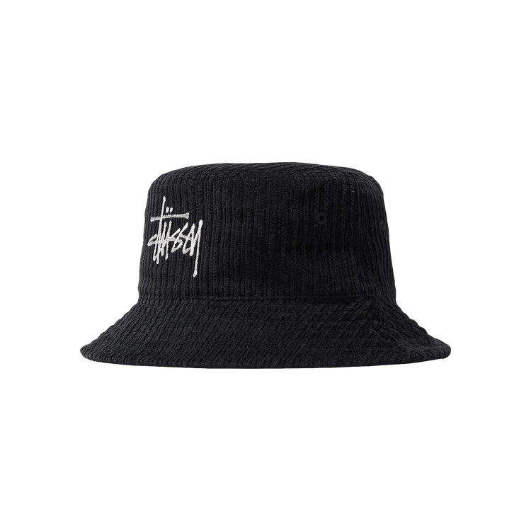 Buy Stussy Corduroy Big Basic Bucket Hat 'Black' - 1321051