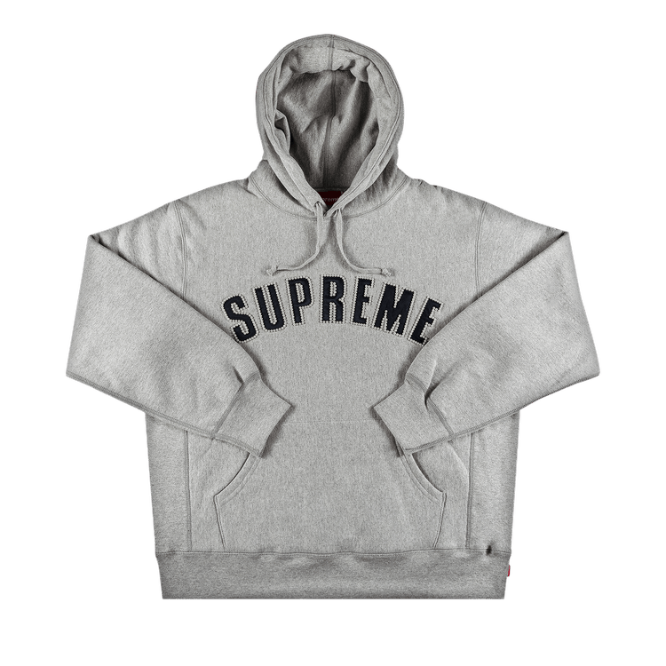 Buy Supreme Pearl Logo Hooded Sweatshirt 'Heather Grey