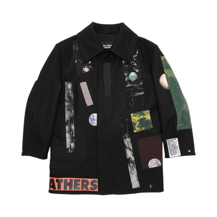 Buy Raf Simons Redux Large Sterling Caban With Patches