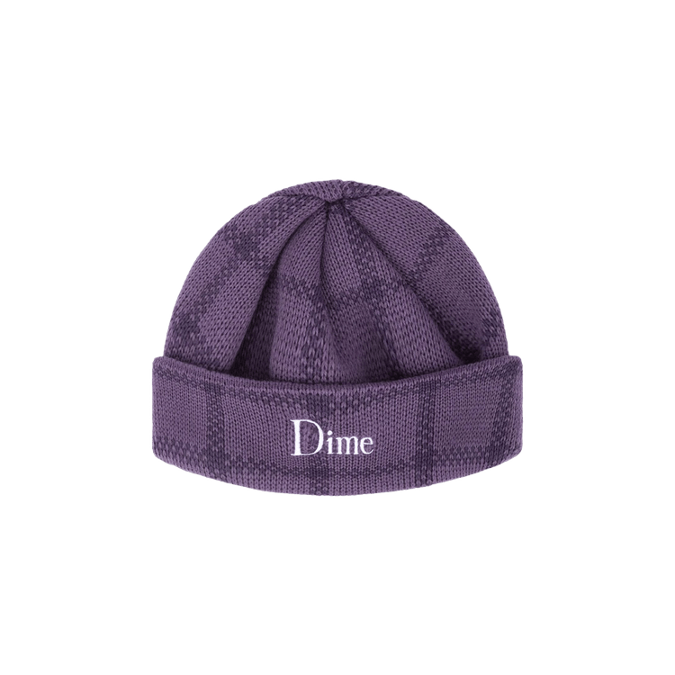 Buy Dime Classic Plaid Beanie 'Purple/Blue' - DIMES031PUBL
