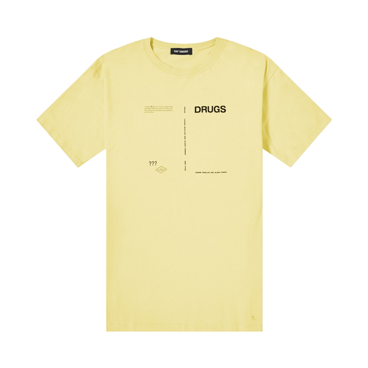 Buy Raf Simons Drugs T-Shirt 'Yellow' - 182 129 19003 00015 | GOAT