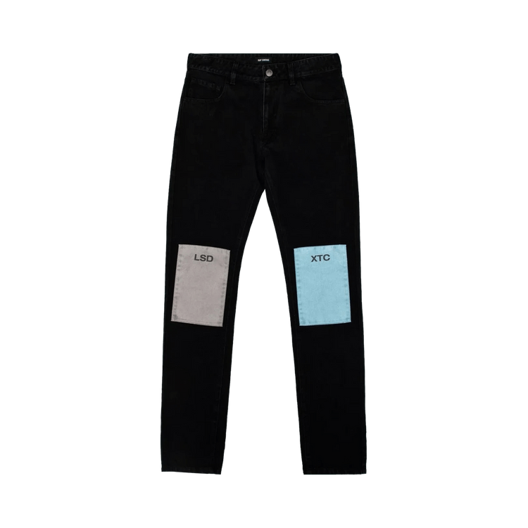 Buy Raf Simons Patchwork Relaxed-Fit Jeans 'Black' - 182 310 10031