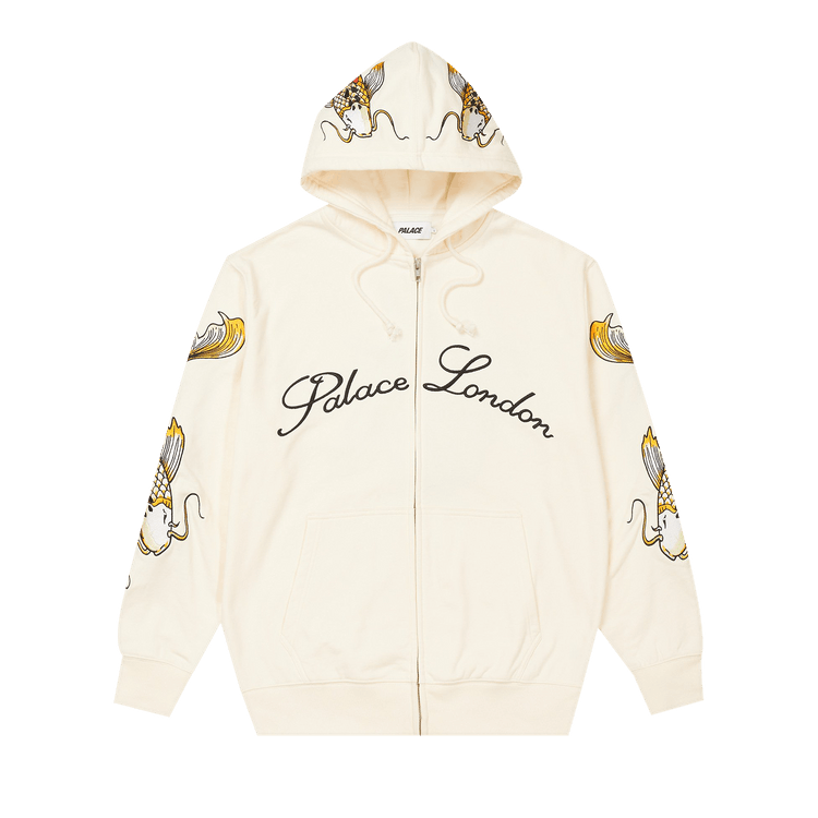 PALACE FLAME ZIP HOOD BONE WHITE パーカー Buy Palace Carp Zip Hood 'Bone White' - P21CS065 | GOAT