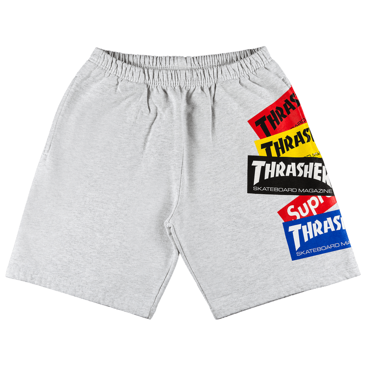 値引 x Supreme Buy Thrasher Grey 'Ash Sweatshort Logo Multi パンツ