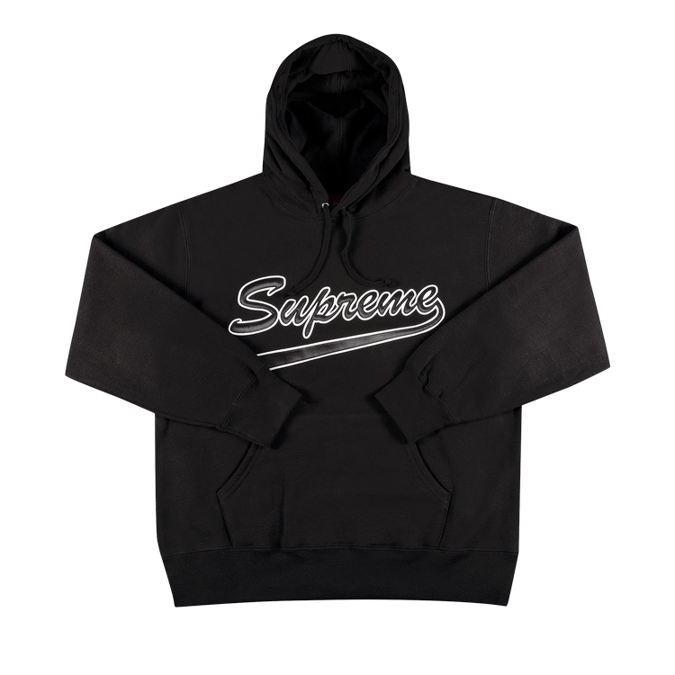 Supreme Script Hooded Sweatshirt BlackSupreme Script Hooded Sweatshirt Black  - OFour