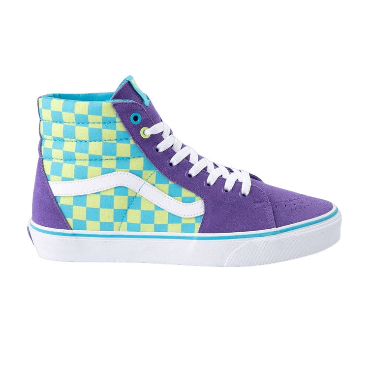 Sk8-Hi Kids 'Crazy Check - Ultraviolet'