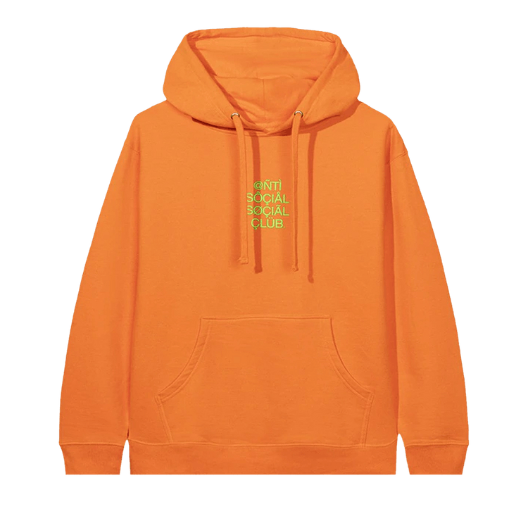 Anti social club hoodie orange online