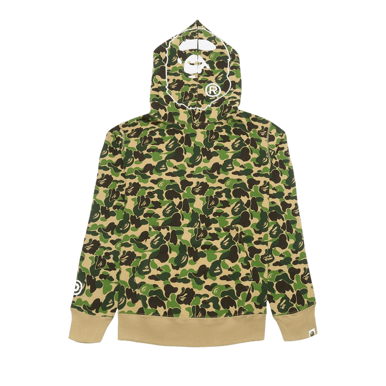 Buy BAPE ABC Camo 2nd Ape Wide Pullover Hoodie 'Green' 1G80 114 003