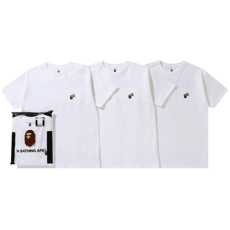 最新最全のをすべて 1H23 - 'White' Tee Pack 3 ReadyMade x BAPE Buy 183 WHITE 901 トップス