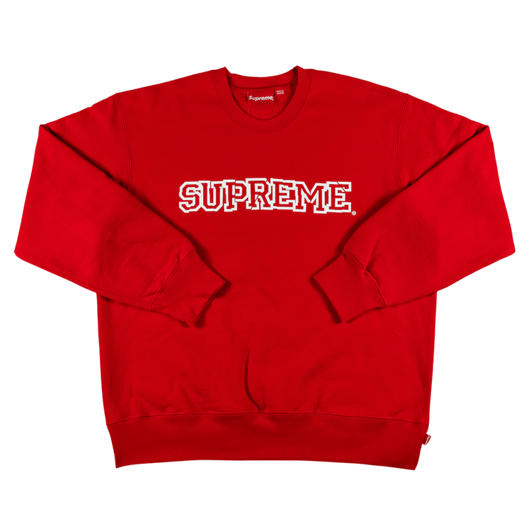 Supreme Shattered Logo Crewneck 'Red'