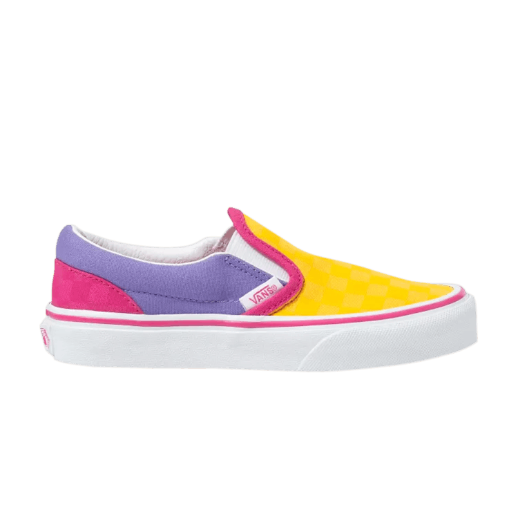 Classic Slip-On Kids 'Checkerboard - Multi Pop'