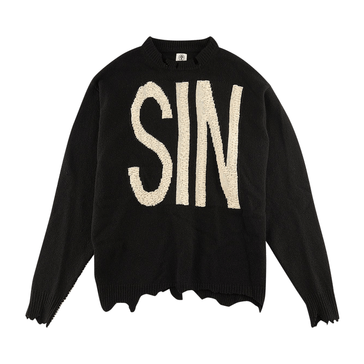 Buy Saint Michael Sin Wool Sweater 'Black' - SM A21 0000 039