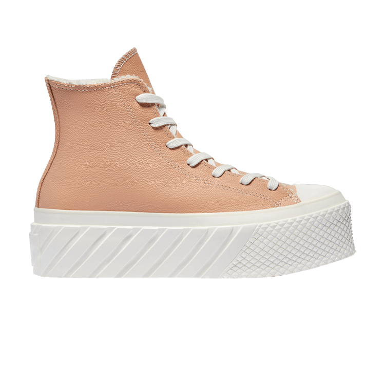 Wmns Chuck Taylor All Star 2X Platform High 'Cozy Sherpa - Vachetta Beige'