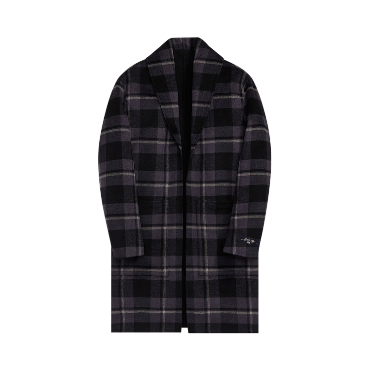 Kith Shawl Collar Becker Coat 'Battleship' | GOAT