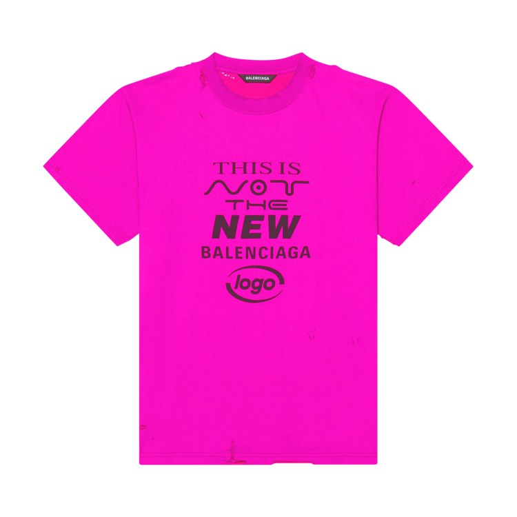 Buy Balenciaga This Is Not Small Fit T-Shirt 'Pink/Black