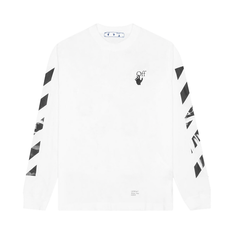 Buy Off-White Caravaggio Arrow Long-Sleeve Skate Tee 'White