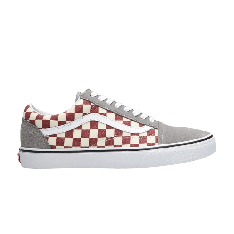 Old Skool 'Checkerboard - Frost Grey Rhubarb'