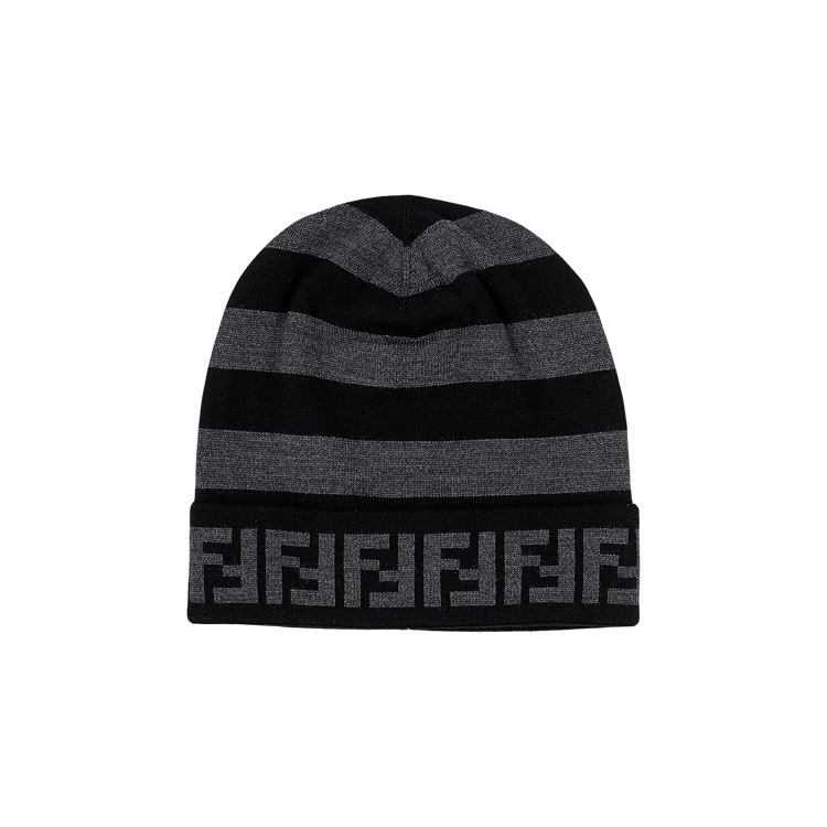 Buy Fendi FF Beanie 'Grey Black' - FXQ056 AH84 F13C0 | GOAT