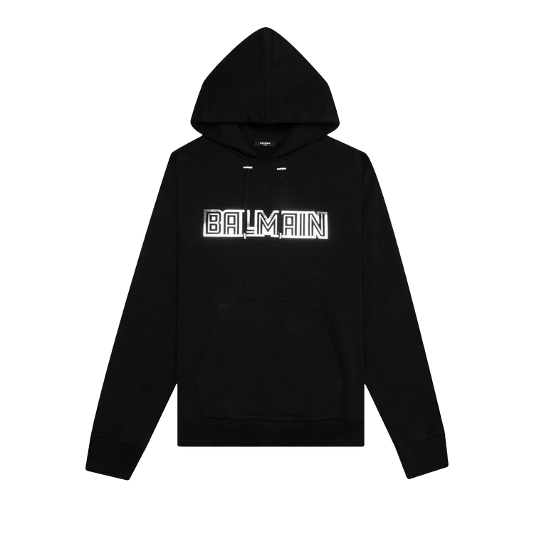 Balmain embossed hoodie on sale