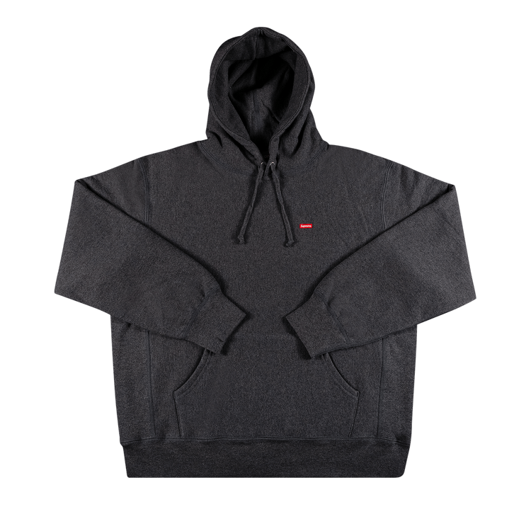 Buy Supreme Small Box Hooded Sweatshirt Charcoal GOAT