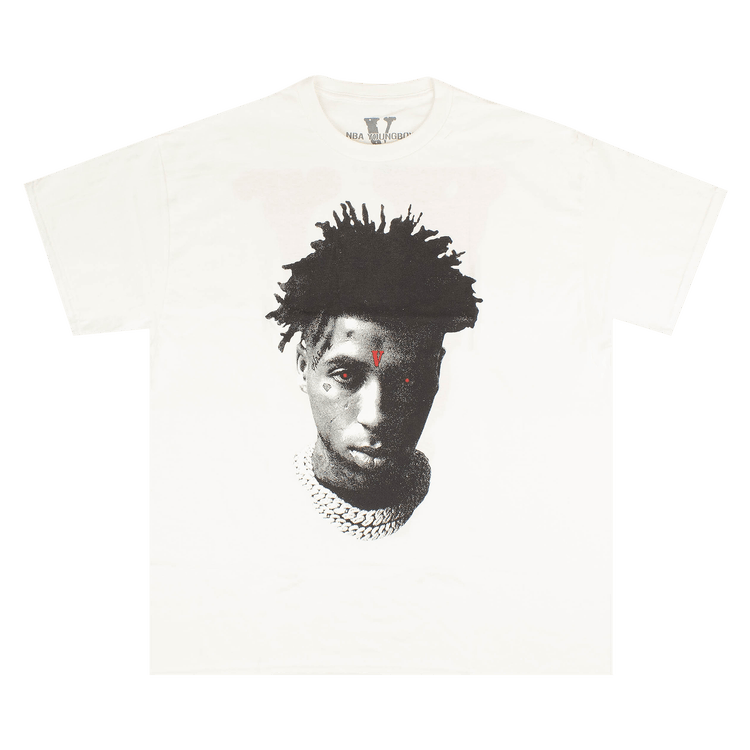 Vlone x Pop Smoke Hawk Em Short-Sleeve T-Shirt 'White' | GOAT