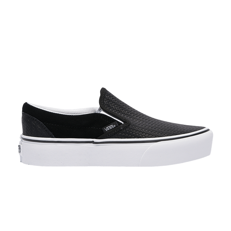 Classic Slip-On Platform 'Suede Embossed - Black'