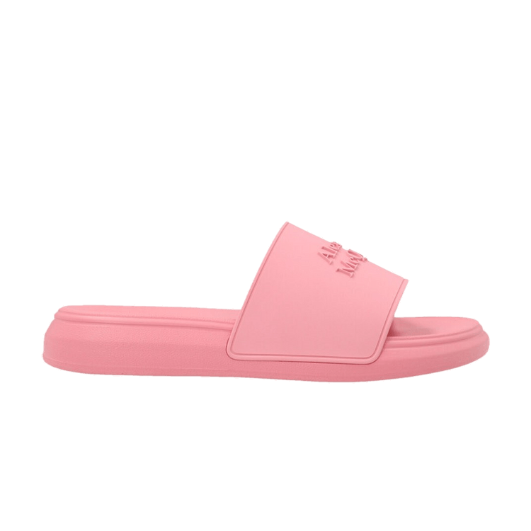 Alexander Mcqueen Wmns Logo Slides Pastel Pink Culture Circle