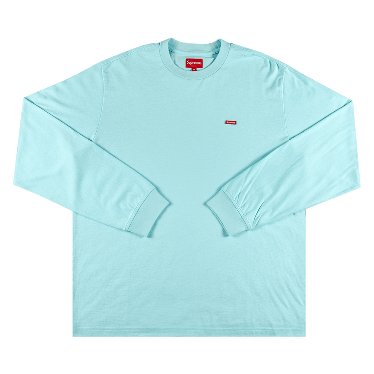 Size s Supreme Small Box Long-Sleeve Tee 'Cyan'