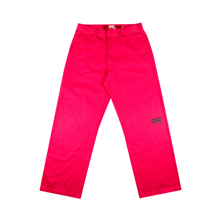 Size 30 Supreme x Junya Watanabe x Comme des Garçons MAN Printed Work Pant  'Bright Pink'