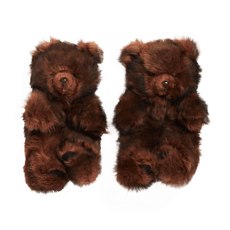 Buy Vetements Fur Plush Shearling Slippers Hug Me Bear UAH21AC304 2402 BRN GOAT