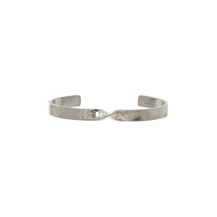 ★Maison Margiela★ Number Logo Twist Bracelet Silver SM1UY0 Maison Margiela Twisted number-engraved Bracelet | Silver