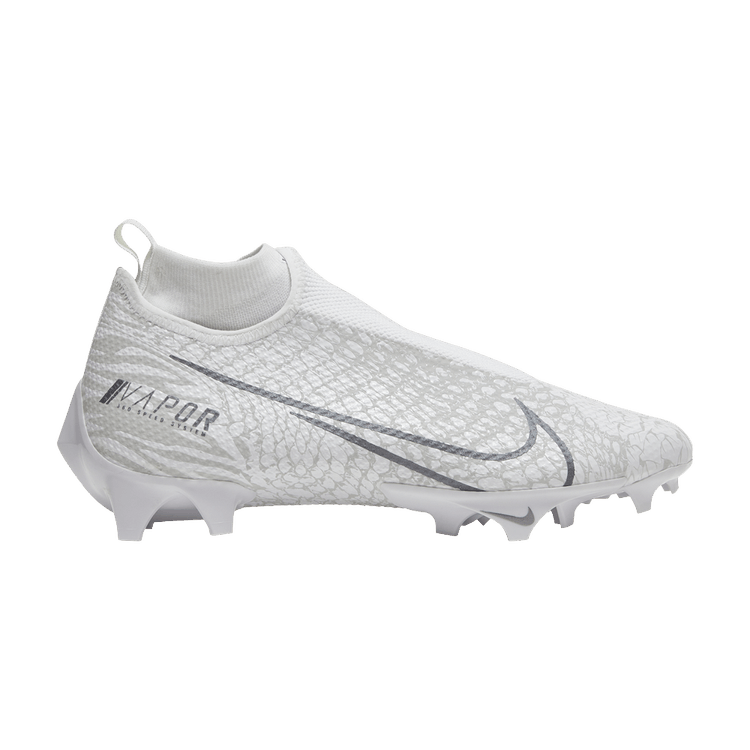  Nike Mens Vapor Edge Pro 360 Football Cleat, White/Black-Metallic  Silver Sz7