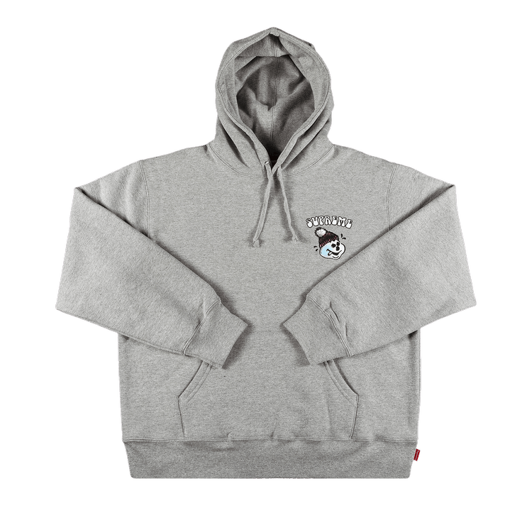 Buy Supreme Snowman Hooded Sweatshirt 'Heather Grey