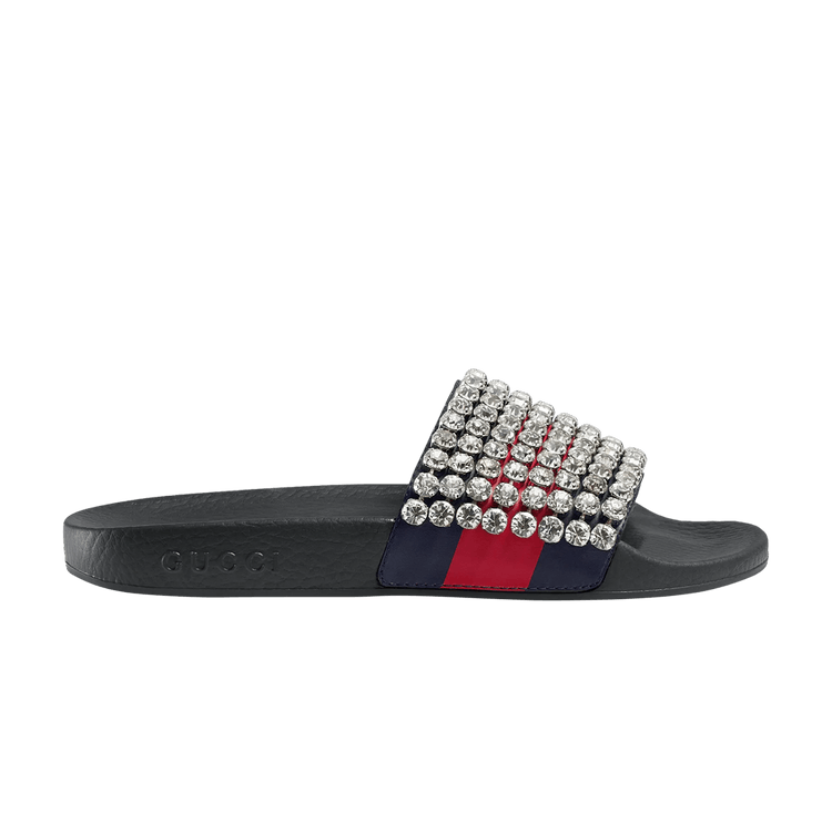 Crystal hot sale gucci slides