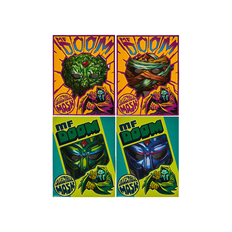 Buy MF Doom Collectible Mask Set 'Sludge/Mummy/Emerald/Sapphire' - 01000  02557 02473 00147 | GOAT