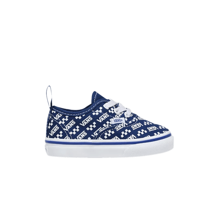 Authentic Elastic Laces Toddler 'Logo Repeat - True Blue'