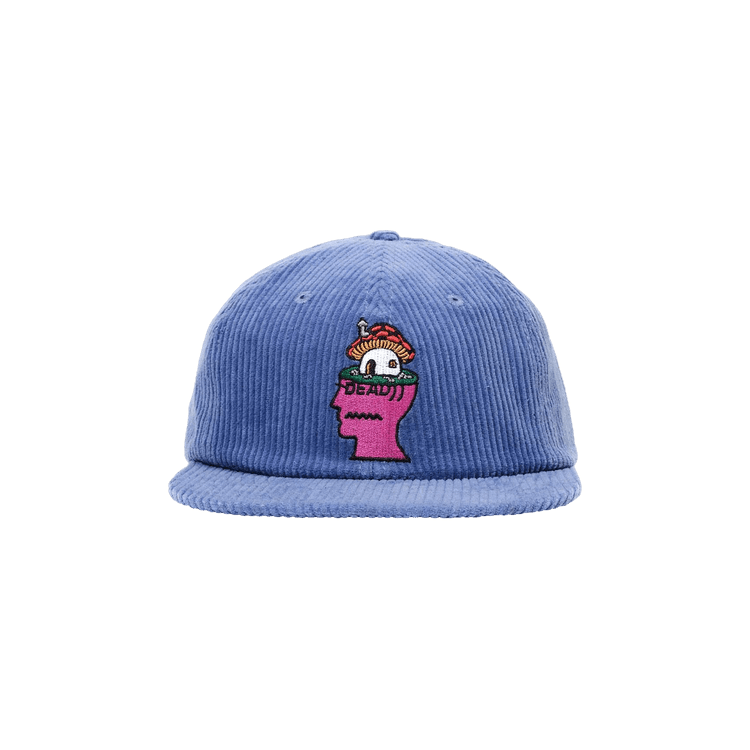 Buy Brain Dead Mushroom Head Cord Six Panel Hat 'Blue