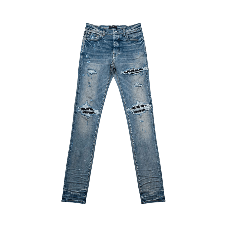 Buy Amiri MX1 Leather Playboy Jean 'Clay Indigo' - MDS049 408 CLAY