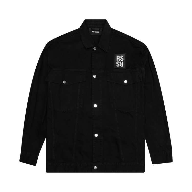 Buy Raf Simons Oversized Denim Jacket 'Black' - 212 M723