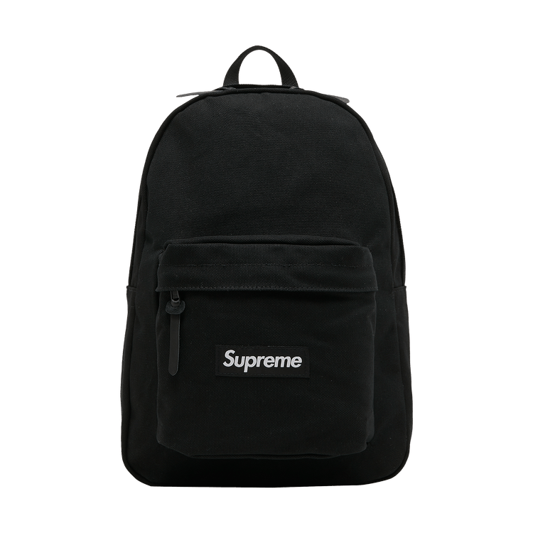 Supreme canvas backpack black 20aw