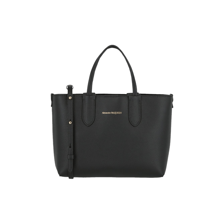 バッグ Alexander McQueen Buy Alexander McQueen Mini Shopper Leather Tote 'Black