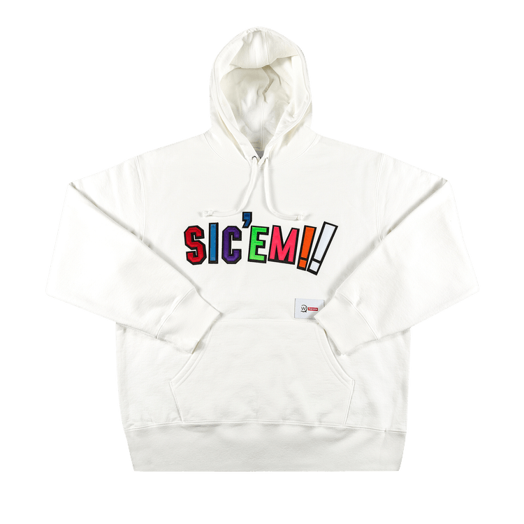 Buy Supreme x WTAPS Sic'em! Hooded Sweatshirt 'White