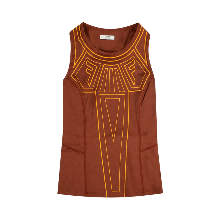 FENDI オレンジ Tシャツ FA077 A63E M Buy Fendi Graphic Logo Tank Top 'Orange' - FAF107 A7Z0 F16EI