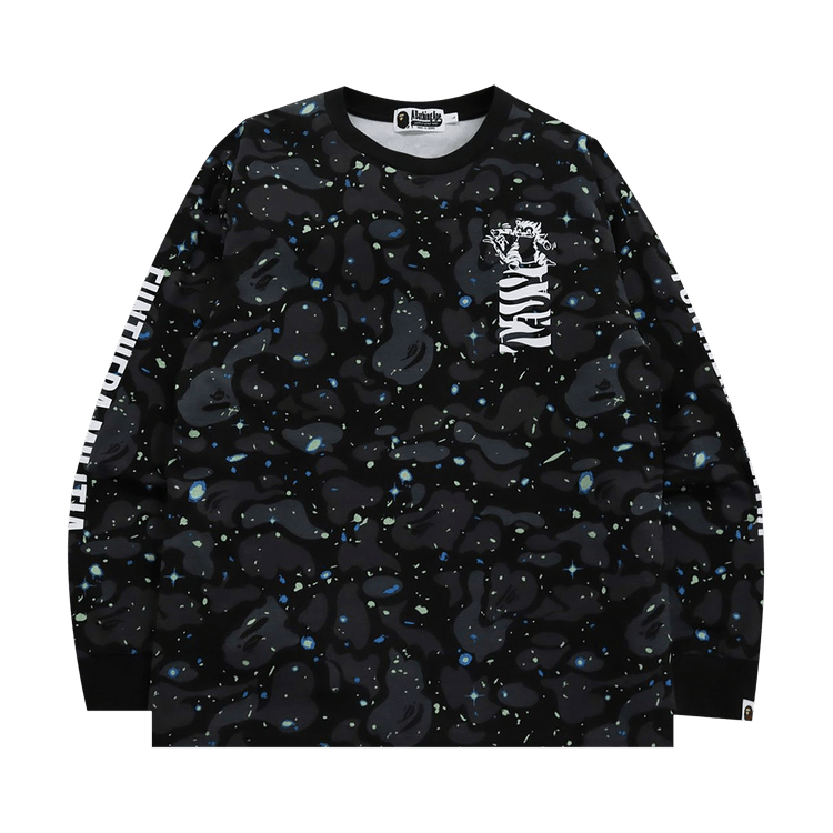 A Bathing Ape Space Camo Tiger L S Tee