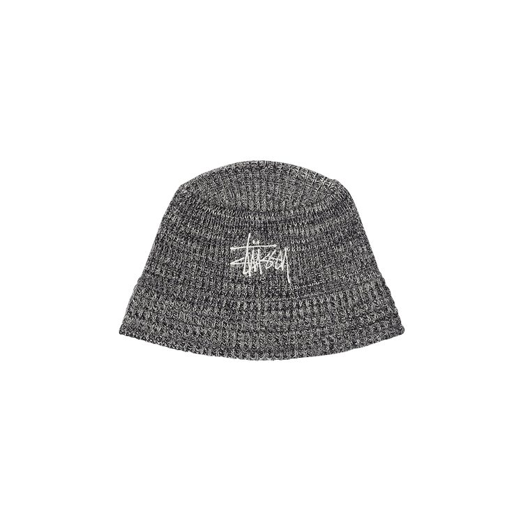 Buy Stussy Mixed Yarn Knit Bucket Hat 'Black' - 1321074 BLAC | GOAT