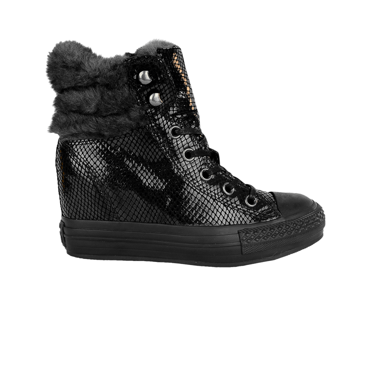 Wmns Chuck Taylor All Star Platform Plus High 'Black Snakeskin'