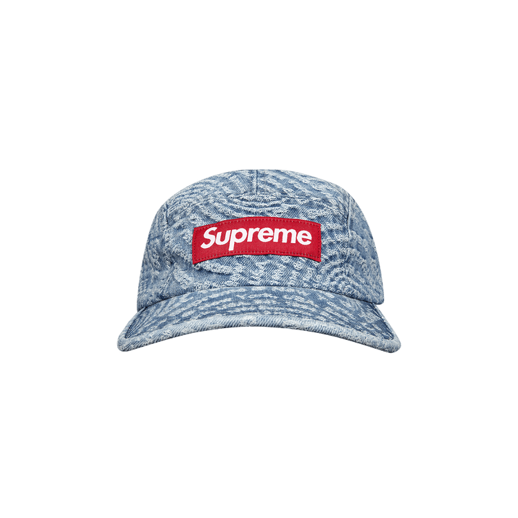 Supreme Circles Jacquard Denim Camp Cap 'Blue'