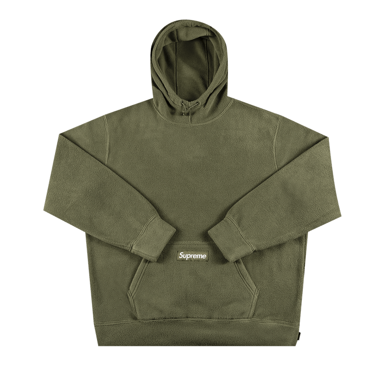 Buy Supreme Polartec Hooded Sweatshirt 'Light Olive' - FW21SW19
