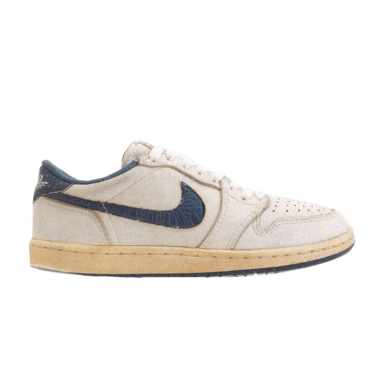 Air Jordan 1 Low 'White Metallic Blue' 1985