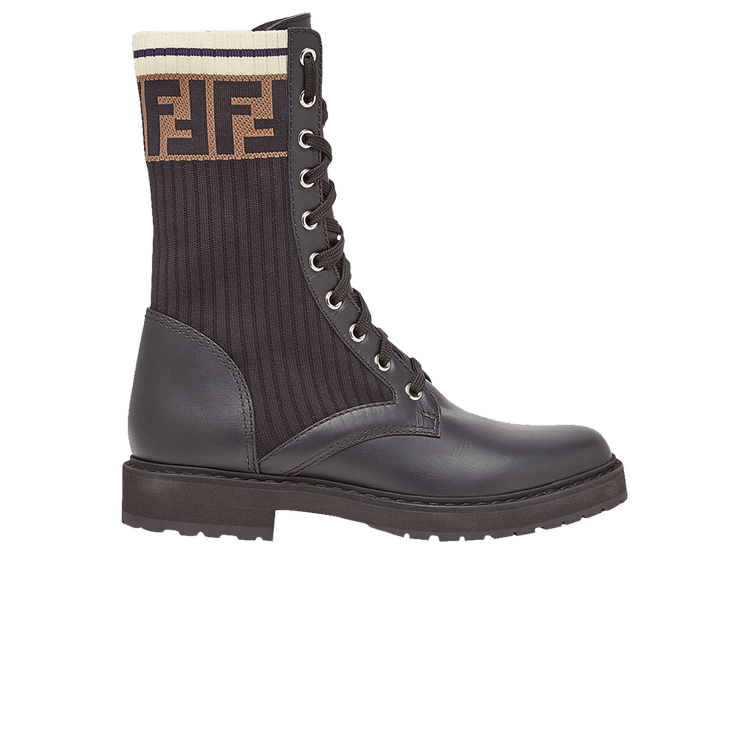 Buy Fendi Wmns FF Motif Rockoko Sneaker 'Black Brown' - 8E6701 